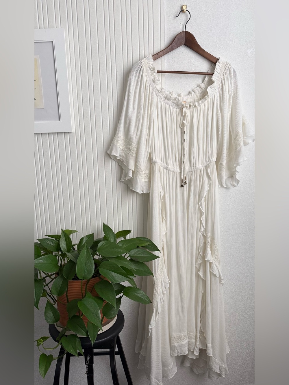 Free People Endless Summer Beach Bliss Maxi Dress with Pockets S - Picture 2 of 8